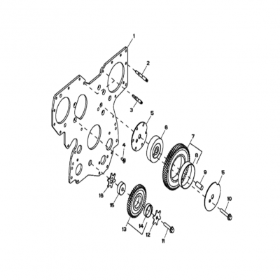 Group 36: Front Plate &amp; Crankshaft Upper Idler Gears,  第36組：前板&amp;曲軸上惰輪，&ldquo;GM93289,&rdquo;&ldquo;GM93285,&rdquo;&ldquo;GM91650,&rdquo;&ldquo;GM85414,&r