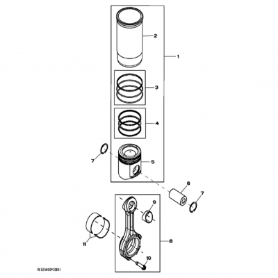 Group 48: Piston and Connecting Rod, continued  第48組：活塞和連桿，&ldquo;GM93289,&rdquo;&ldquo;GM93285,&rdquo;&ldquo;GM91650,&rdquo;&ldquo;GM85414,&rdquo;&ldquo;GM85412,&a