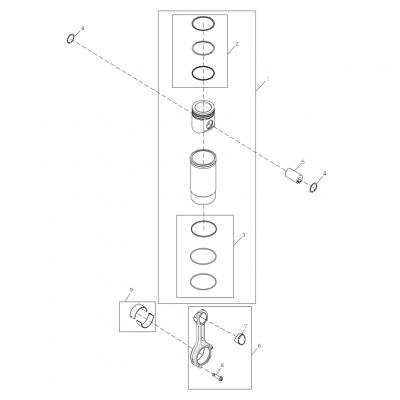 Group 48: Piston and Connecting Rod, continued  第48組：活塞和連桿，&ldquo;GM93289,&rdquo;&ldquo;GM93285,&rdquo;&ldquo;GM91650,&rdquo;&ldquo;GM85414,&rdquo;&ldquo;GM85412,&a