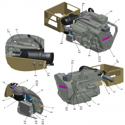 Engine, continued  發(fā)動(dòng)機(jī)，“GM91650,”“40MDDCA,”“55MDDCB ,”“65MDDCC,”“80MDDCD,”“99MDDCE,”“GM93289,”“GM88610,”